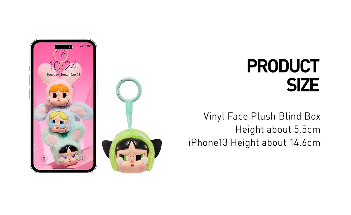 CRYBABY × Powerpuff Girls Series - Vinyl Face Plush Blind Box