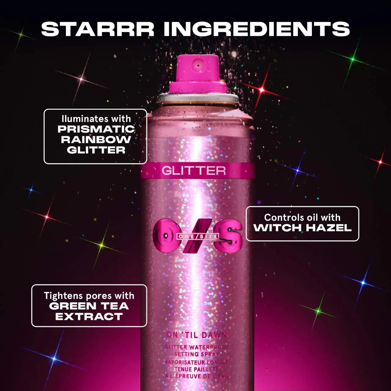 ONE/SIZE On 'Til Dawn Glitter Waterproof Setting Spray