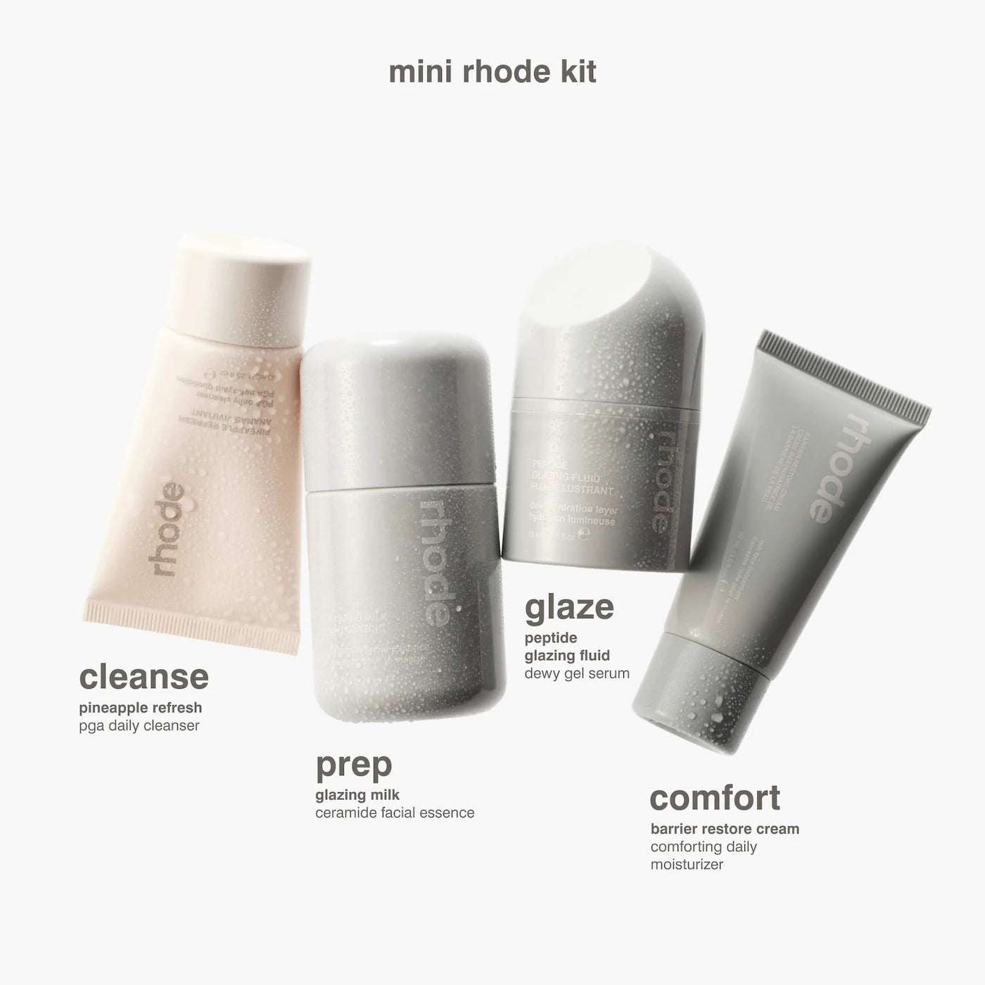 mini rhode kit glazed skincare essentials